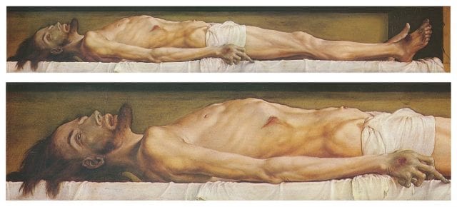 Hans Holbein, Il corpo del Cristo morto, 1521