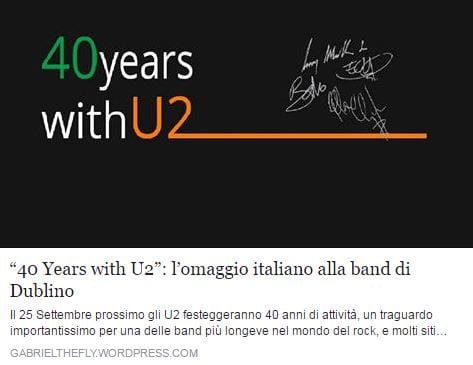 40 years with u2