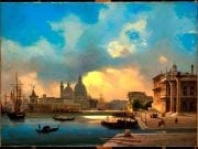 Ippolito-Caffi_Venezia_Il-Molo-al-tramonto_1864