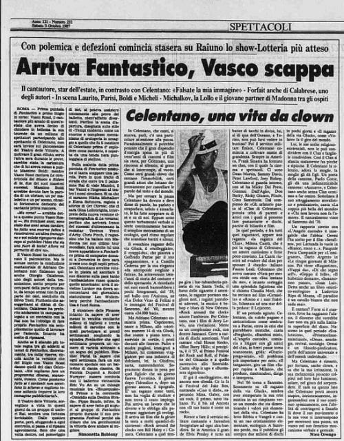 Vasco Rossi Adriano Celentano
