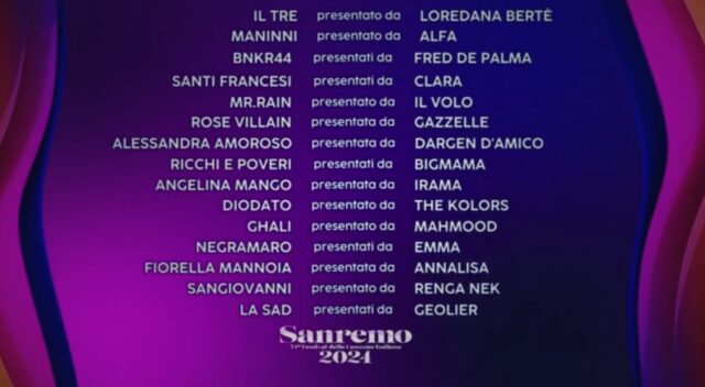 Sanremo 2024 Sanremo 2024