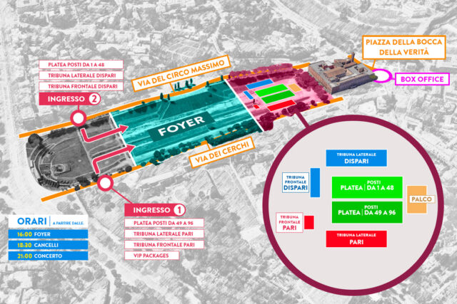 mappa area concerto david gilmour