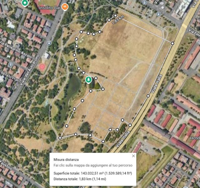 Vasco Modena Park misurazione