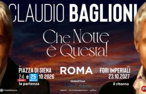 100.000 richieste per Claudio Baglioni a Piazza di Siena: annunciata una seconda data claudio baglioni - che notte è questa piazza di siena