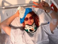 Noemi cade dal palco, quattro settimane di stop Noemi
