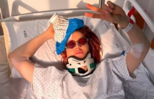 Noemi cade dal palco, quattro settimane di stop Noemi