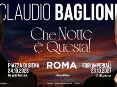 Claudio Baglioni live a Roma a ottobre ’26 e ’27 con “Che notte è questa!” claudio baglioni - che notte è questa