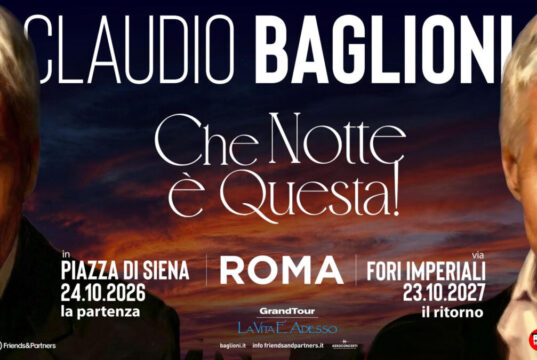 Claudio Baglioni live a Roma a ottobre ’26 e ’27 con “Che notte è questa!” claudio baglioni - che notte è questa
